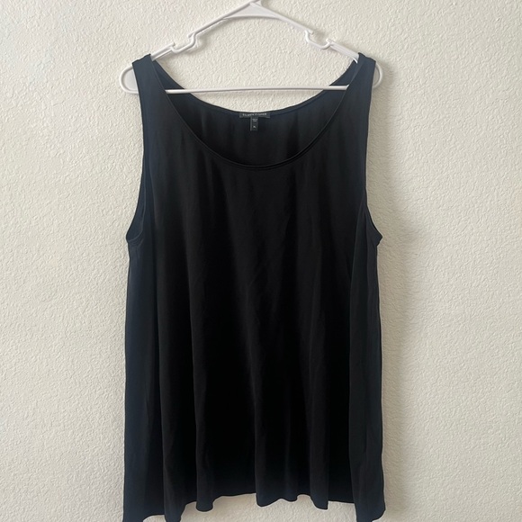 Eileen Fisher Tops - EILEEN FISHER Womens Black Silk 100%Casual Minimalist Comfort Top XL
